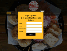 Tablet Screenshot of delreydeli.com